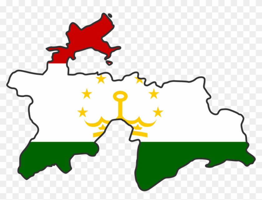 You Have A Gis Project In Tajikistan - Tajikistan Map And Flag #1076488