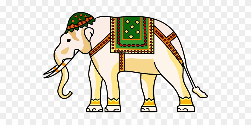 Africa Animal Asia Decorated Elephant Orna - Thai Elephant Clip Art #1076500