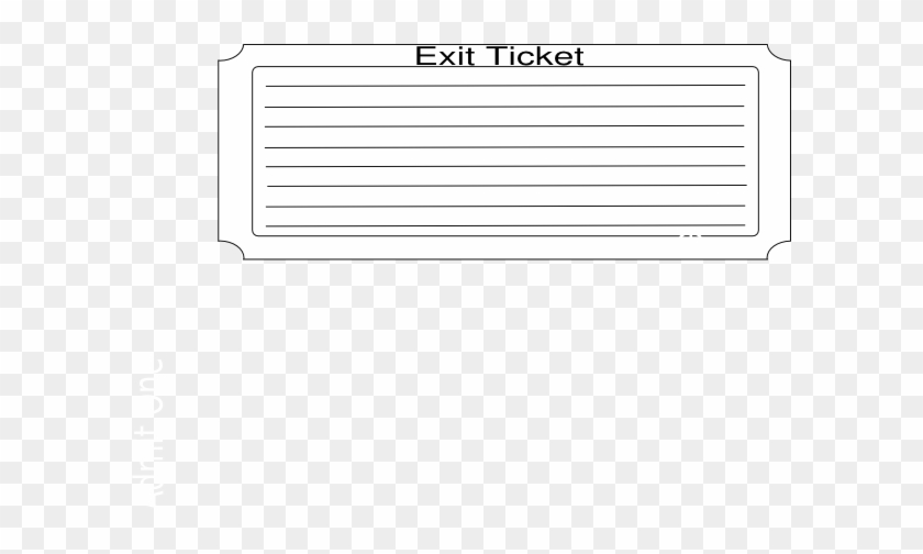 Exit Ticket Clip Art At Clker Com Vector Clip Art Online - Clip Art #1076792