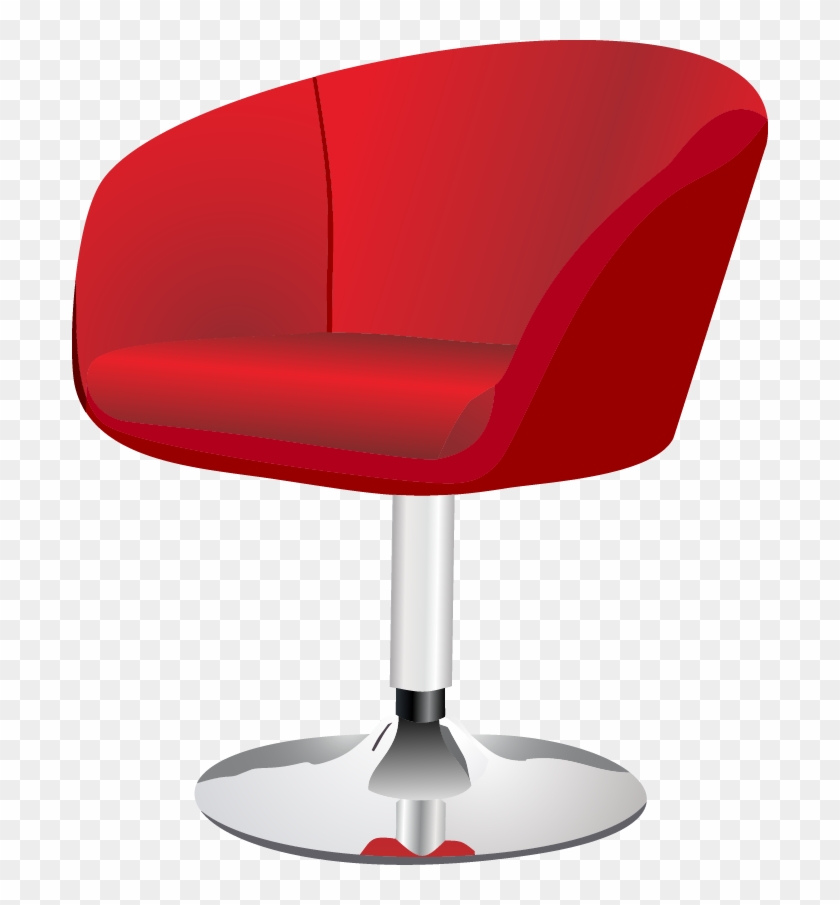 Red Student Desk Chair Clip Art At Clker - Red Chair Png #1076800