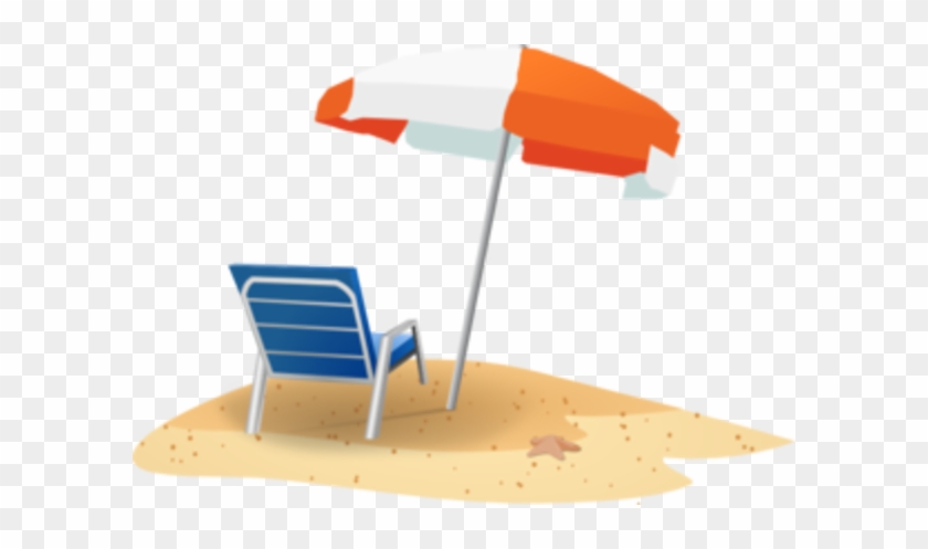 Beach Chair And Umbrella Md - Beach Chair And Umbrella Clipart #1076812