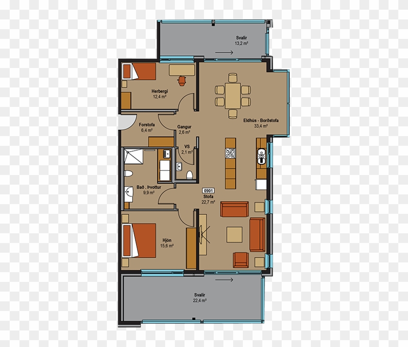 Grandavegur - Floor Plan #1076851