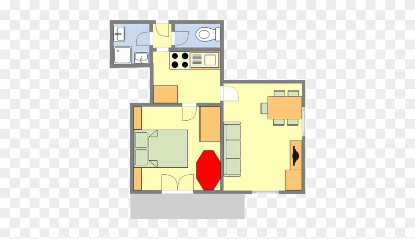 Schlafzimmer Mit Infrakrotkabine - Floor Plan #1076855