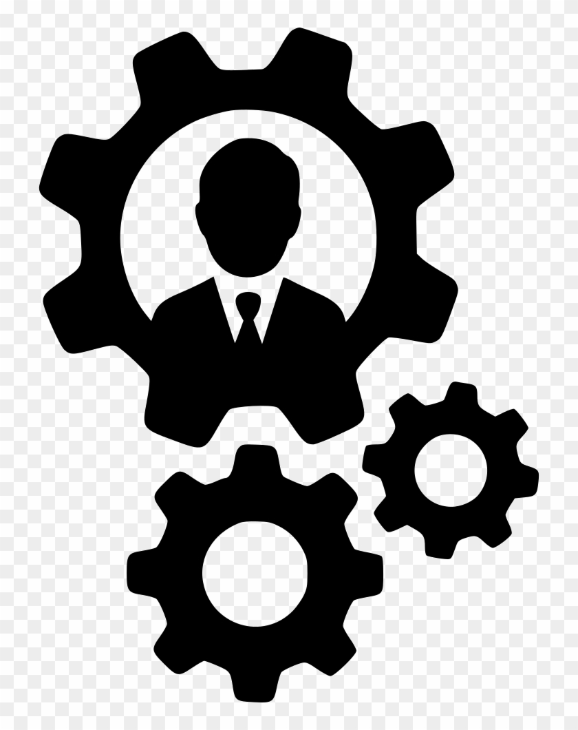 Gears Support Cogs Man Profilesettings Comments - Business Support Icon #1076899