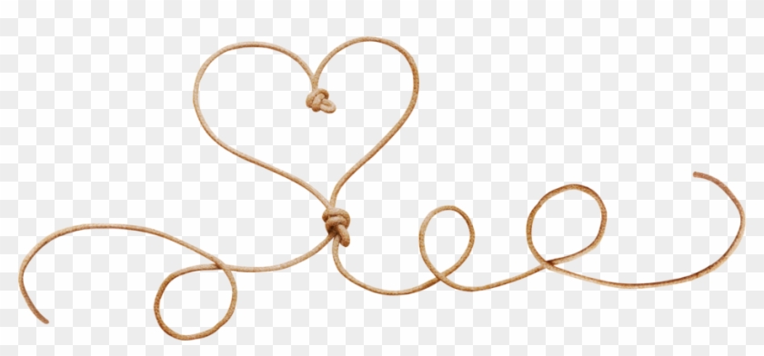 Heart Rope Knot - Transparent Png Heart Rope #1076935