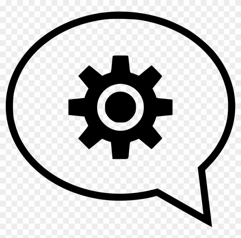 Gear Setup Chat Bubble Talk Conversation Options Comments - Icon #1076959