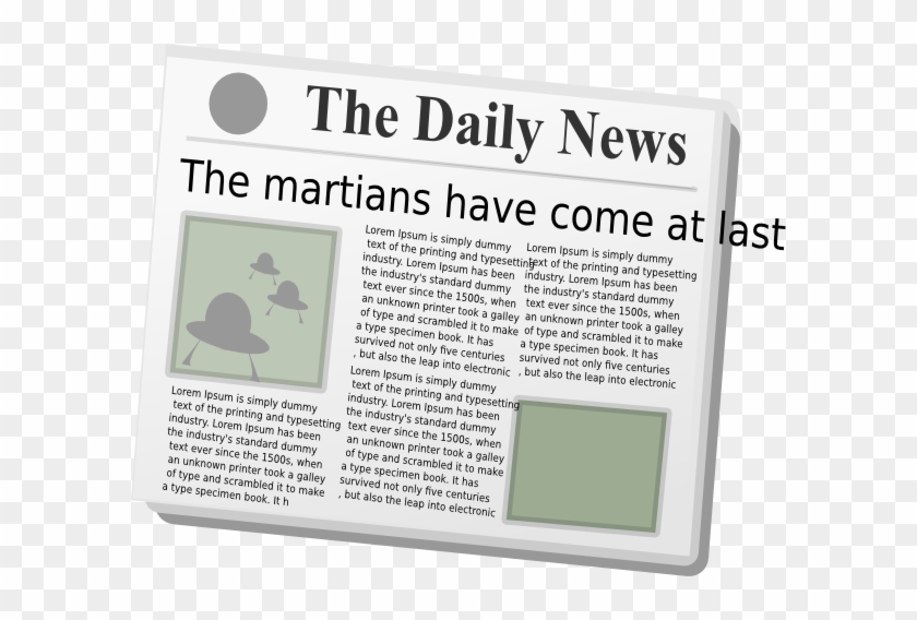 Newspaper Clip Art At Vector Clip Art - Parts Of A News Article #1076999