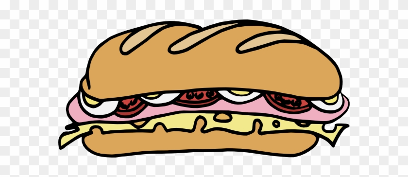 Deli Sandwich Clipart - Sub Sandwich Clipart #1077079