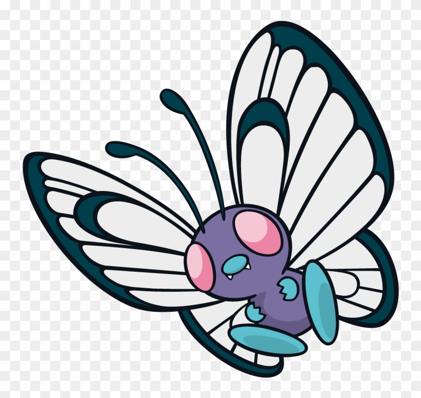 Butterfree Pokemon Character Vector Art - Pokemon Butterfree #1077088