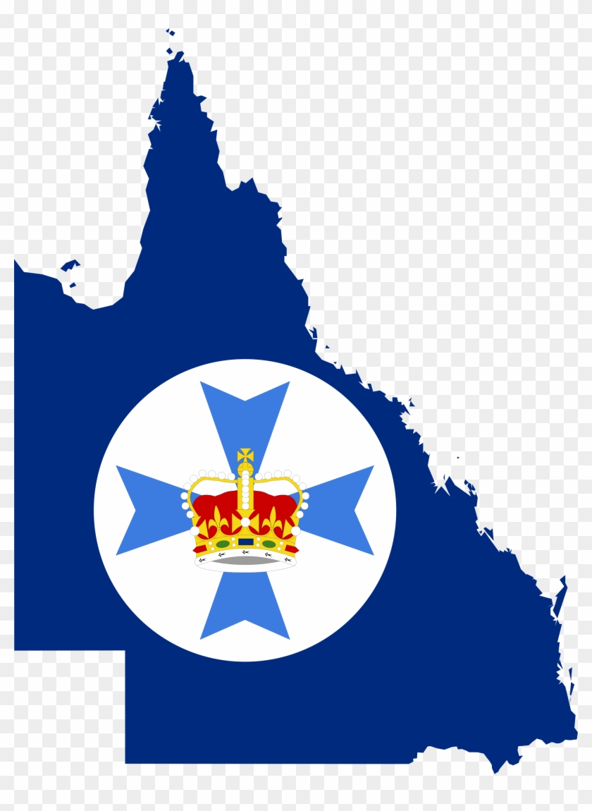 Open - State Flag Of Queensland #1077121