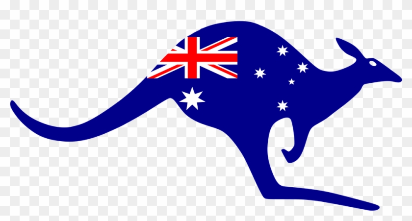 Holi Png 22, Buy Clip Art - Kangaroo With Australian Flag #1077128