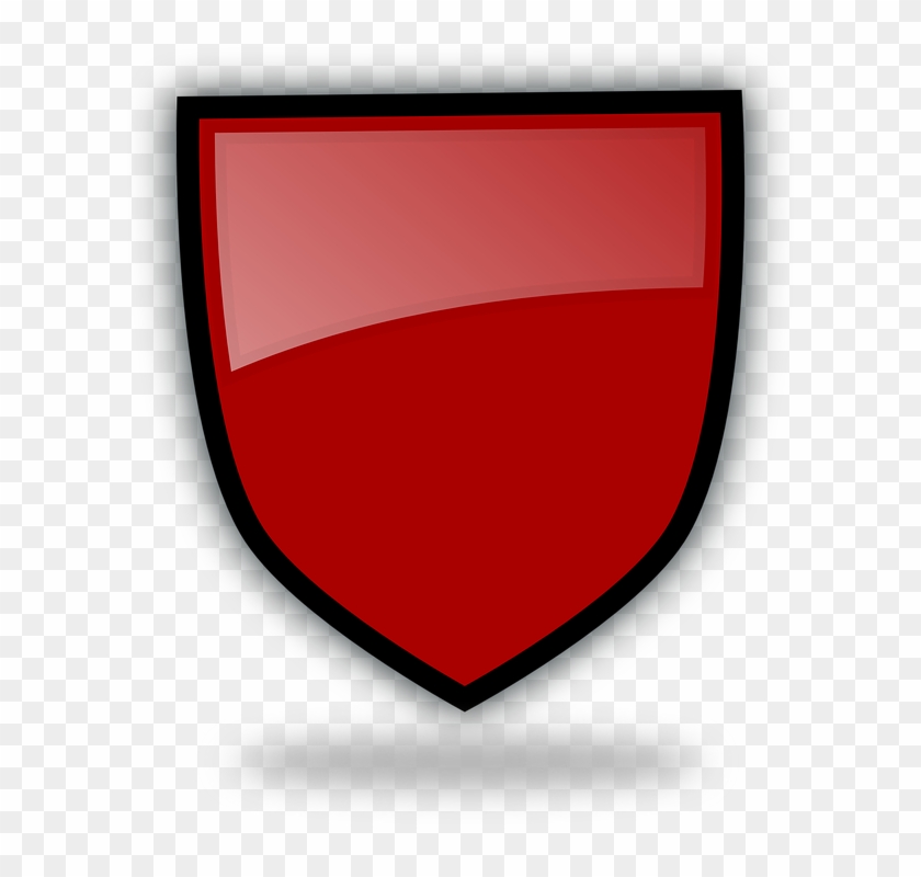 Image Of Shield 4, Buy Clip Art - Escudos Rojo Y Negro #1077176