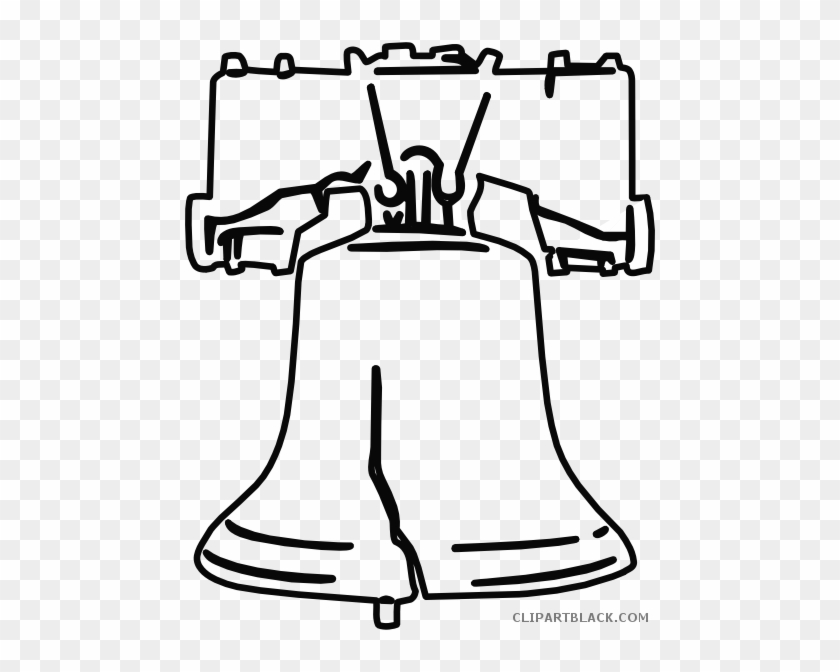 Liberty Bell Tools Free Black White Clipart Images - Liberty Bell Coloring Page #1077252