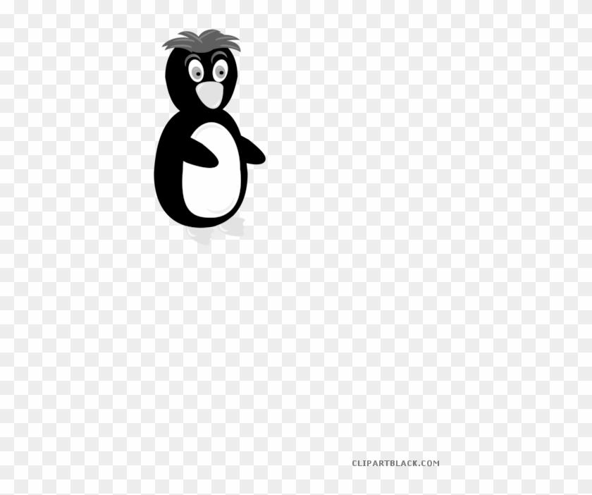 Boy Penguin Animal Free Black White Clipart Images - Penguin Clip Art #1077326