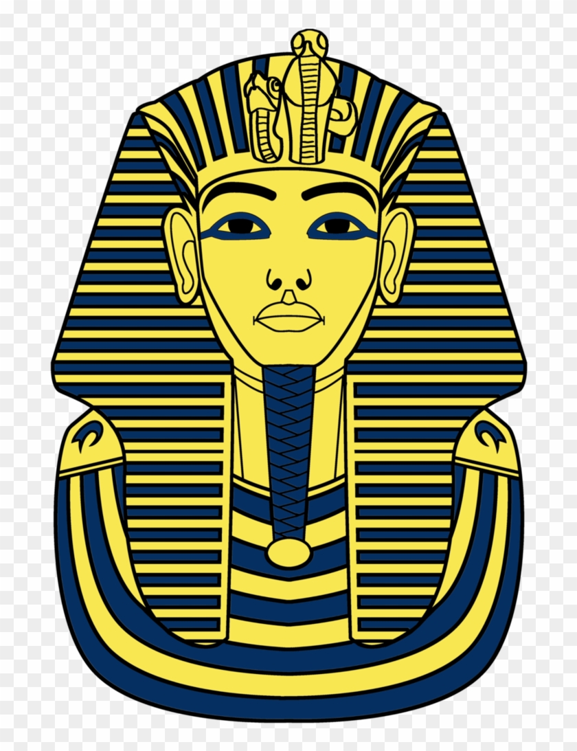 Egypt Clipart Mask - King Tut's Mask Drawing #1077344