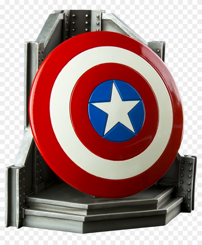Shield Bookend By Gentle Giants Studio - Marvel Captain America: Bookend Statue: Shield #1077464