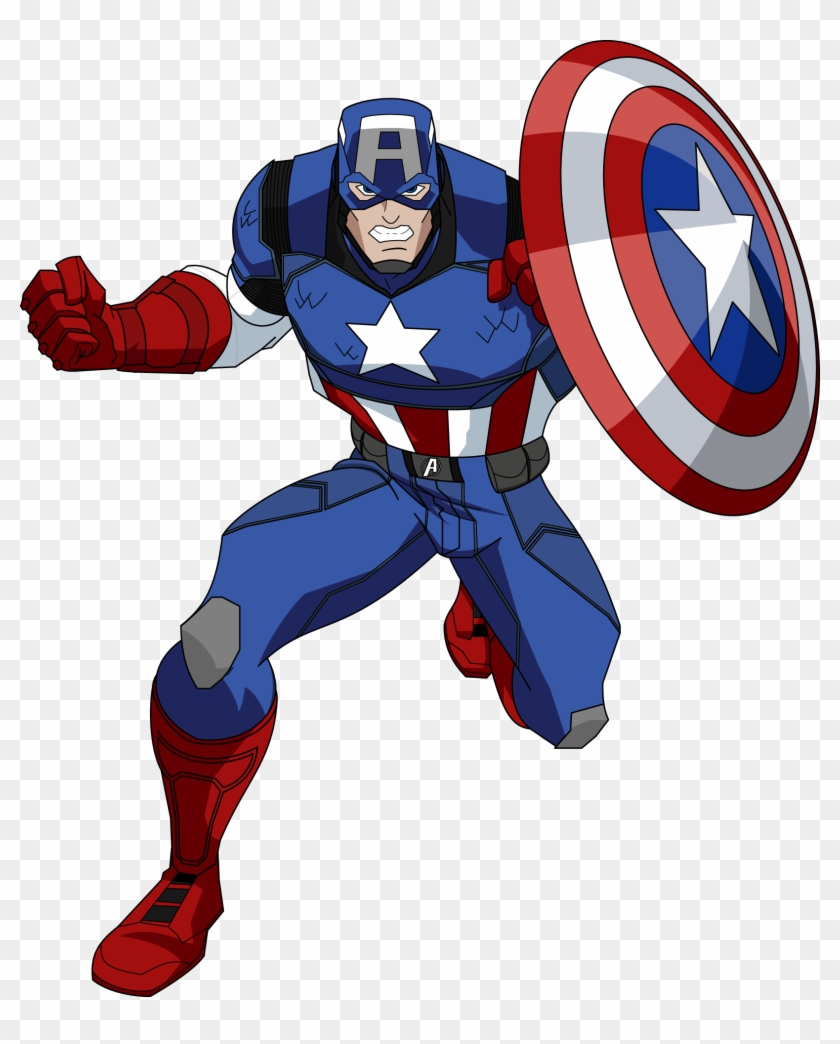 Free Pictures Captain America Clipart Image - Earth's Mightiest Heroes Captain America #1077489