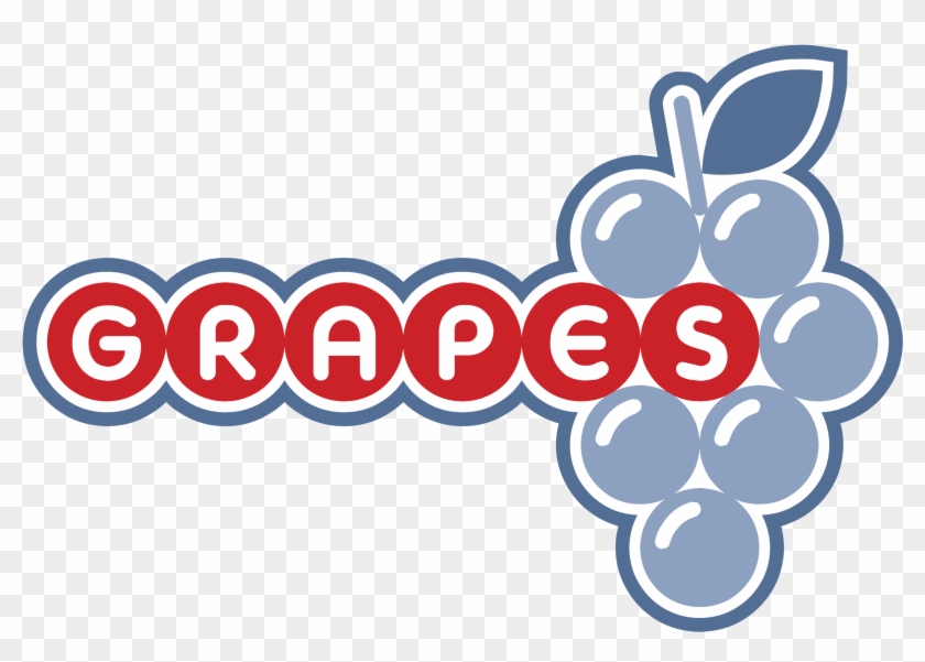 Grapes Logo Black And White - Grapes #1077494