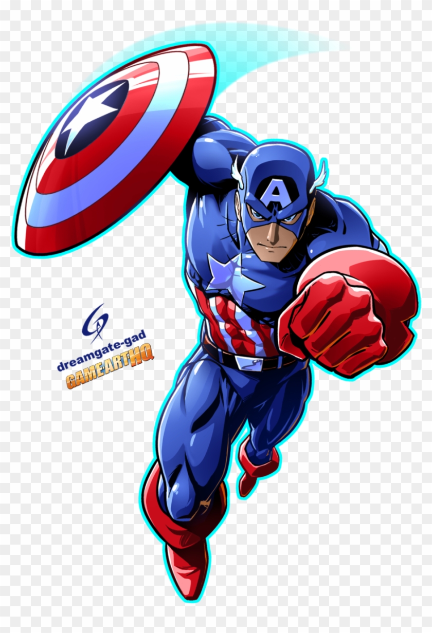 Captain America Is A Part Of The Marvel Fighting Games - Captain America #1077503