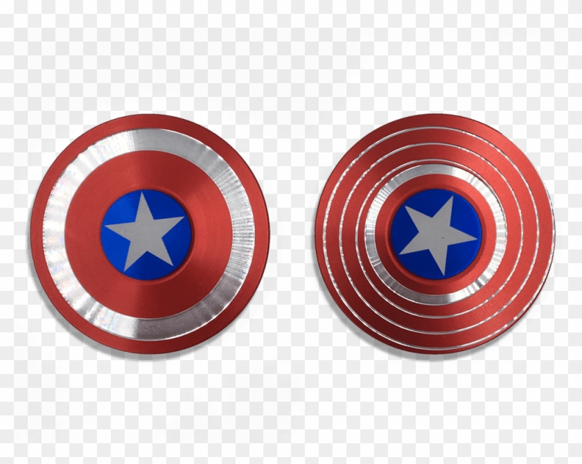 Captain America Marvel Super Heroe Shield Fidget Spinner - Captain America #1077530
