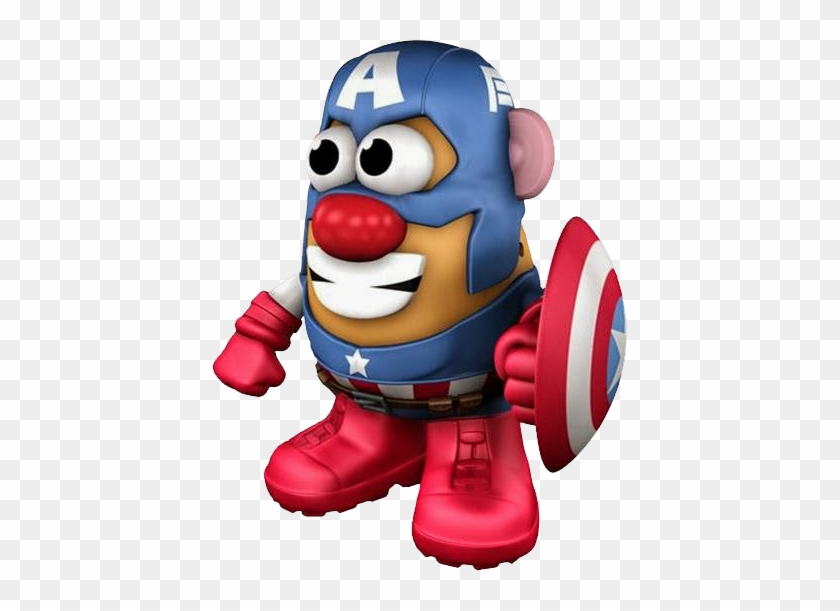 Potato Head Wields The Most Famous Shield In The World - Mr Potato Head Captain America #1077532