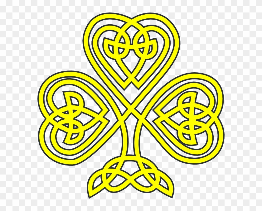 Shamrock Clipart Gold - Coloring Sheets Celtic Knots #1077560