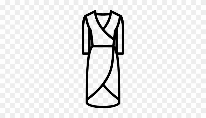 Jersey Wrap Dress Vector - Wrap Dress #1077590