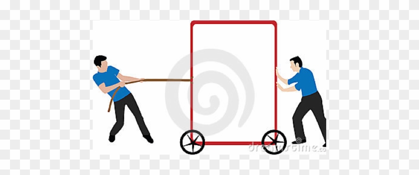 Tug A War - Push Or Pull Clipart #1077647