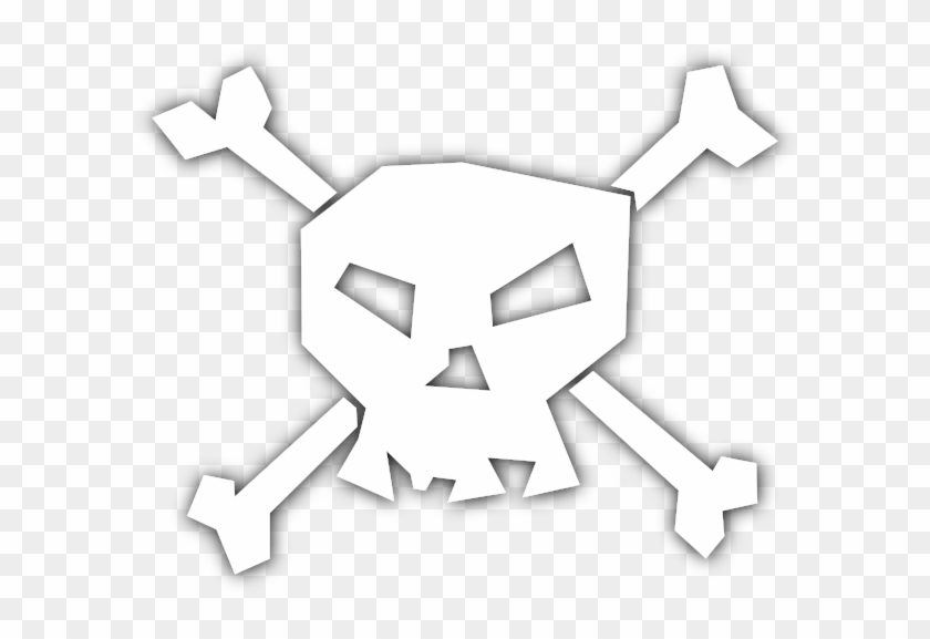 Skull N Bones White - Pirate Skulls And Bones #1077741