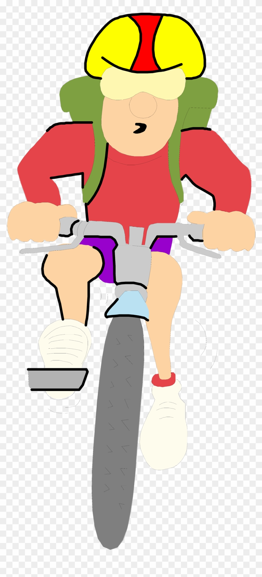 Illustration Of A Man Riding A Mountain Bike - Cliparts Kostenlos Transparent Bicycle Png #1077922
