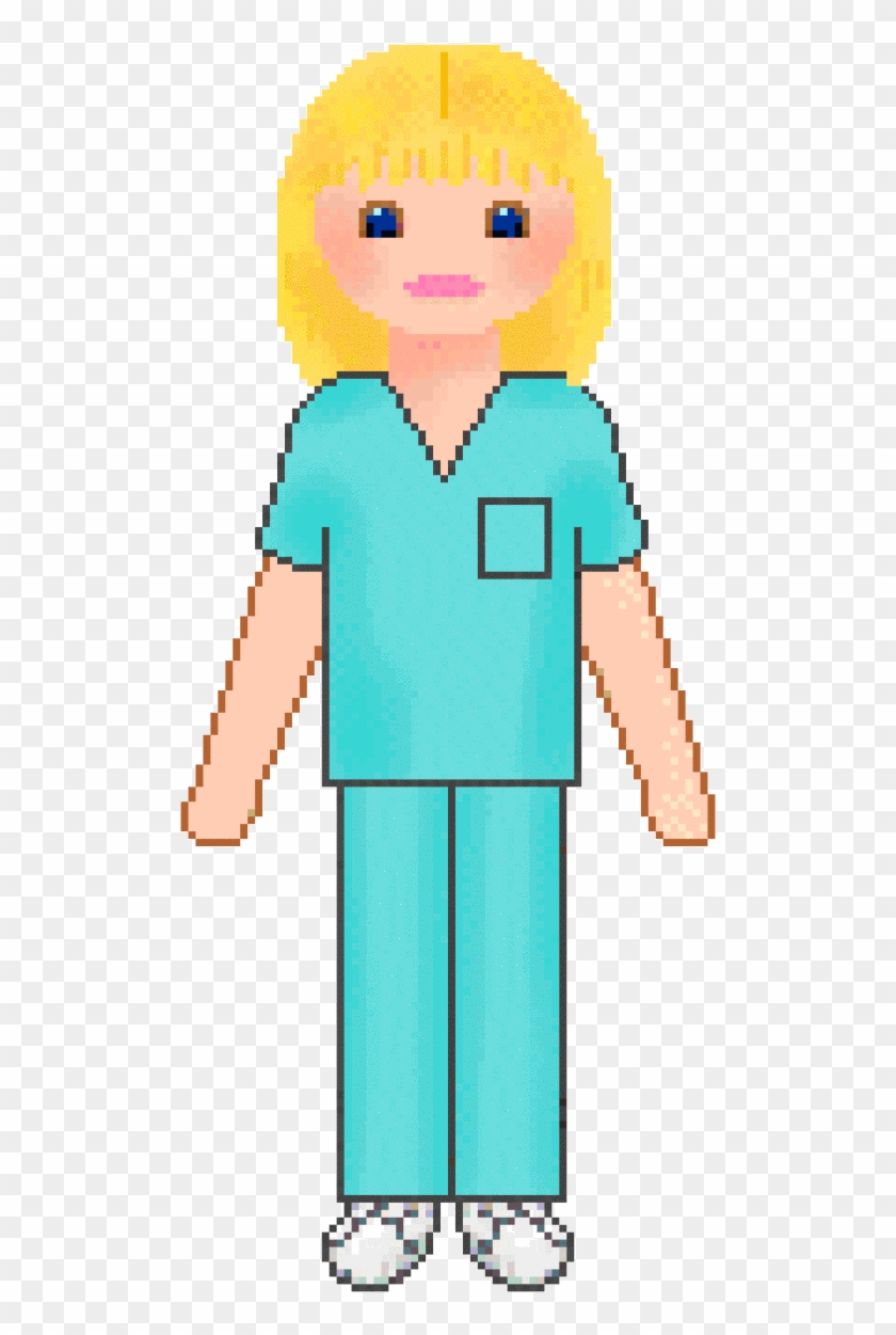 Nurse In Scrubs Clip Art - Scrubs Clipart Png #1077941