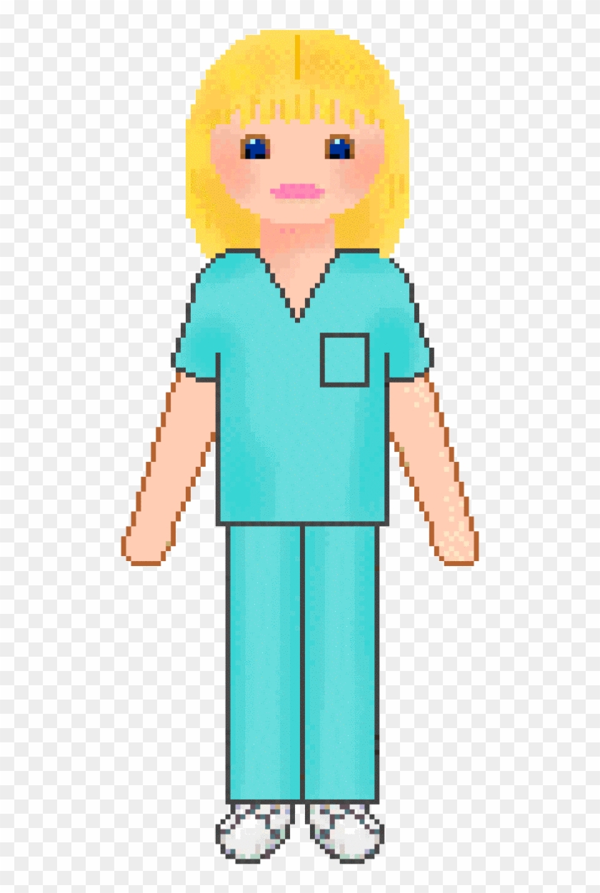 Nurse In Scrubs Clip Art - Scrubs Clipart Png #1077941.