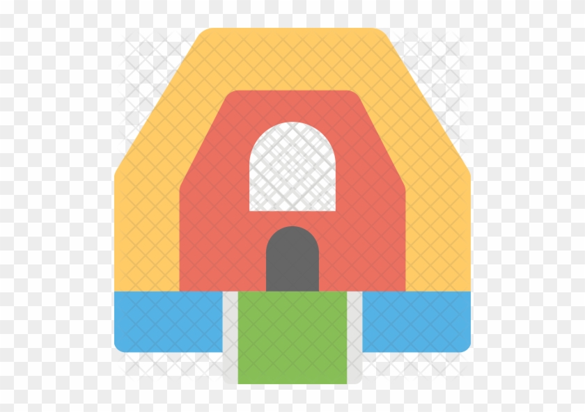 Inflatable Bounce House Icon - House #1078024