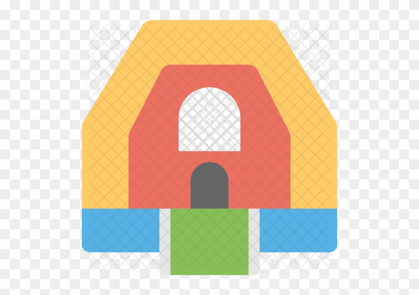 Inflatable Bounce House Icon - House #1078024