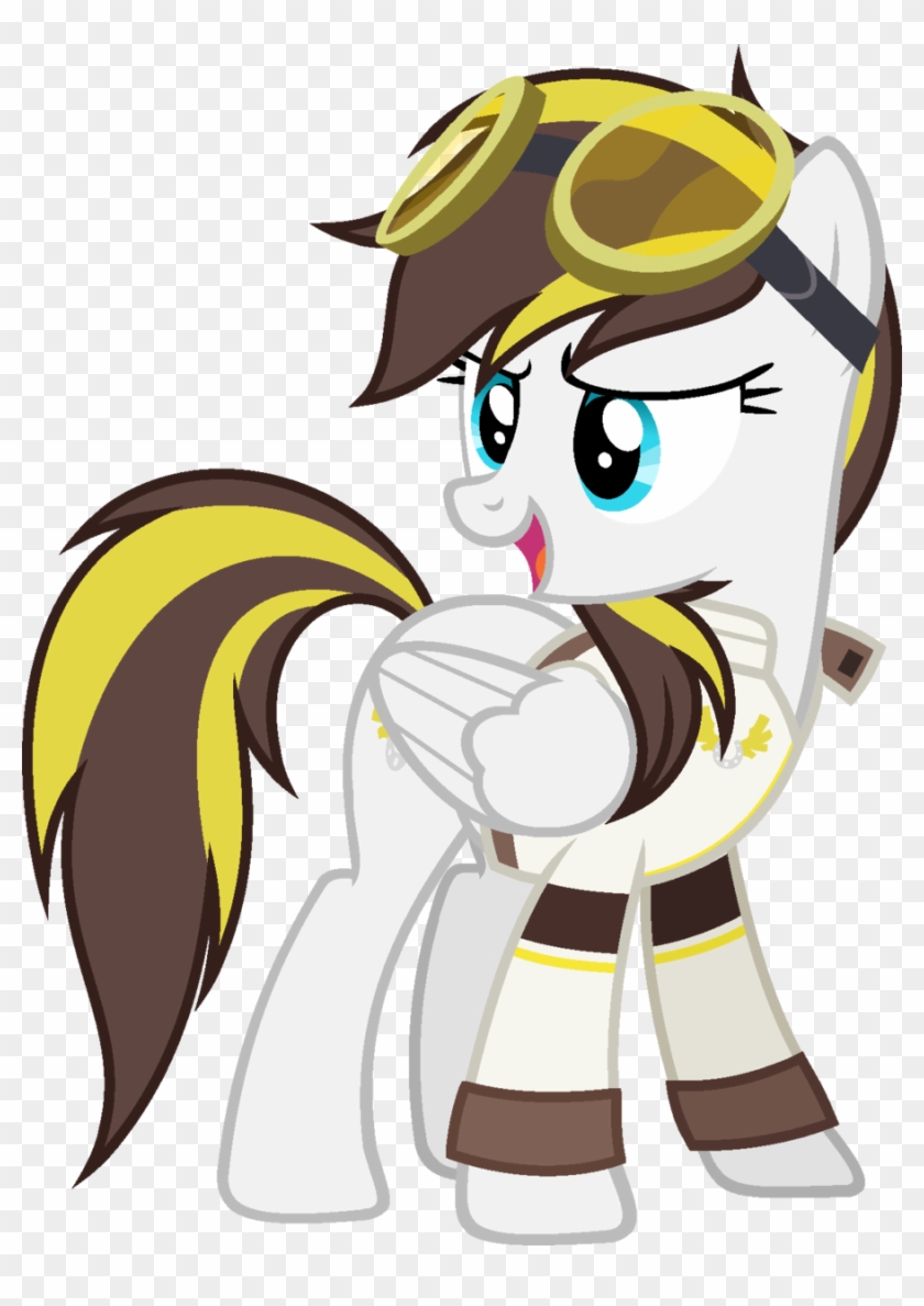 Pegasski, Clothes, Female, Goggles, Mare, Oc, Oc Only, - Cartoon #1078030