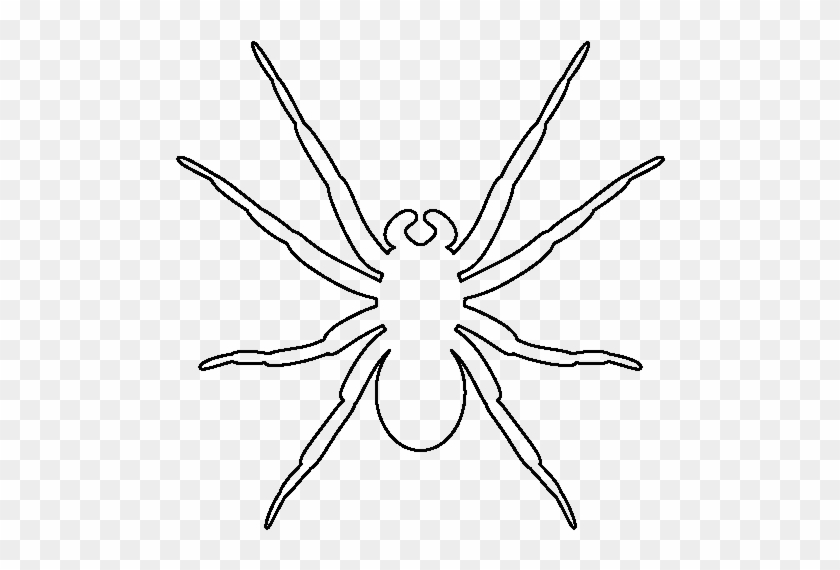 Use The Printable Outline For Crafts, Creating Stencils, - Spider Outline #1078113