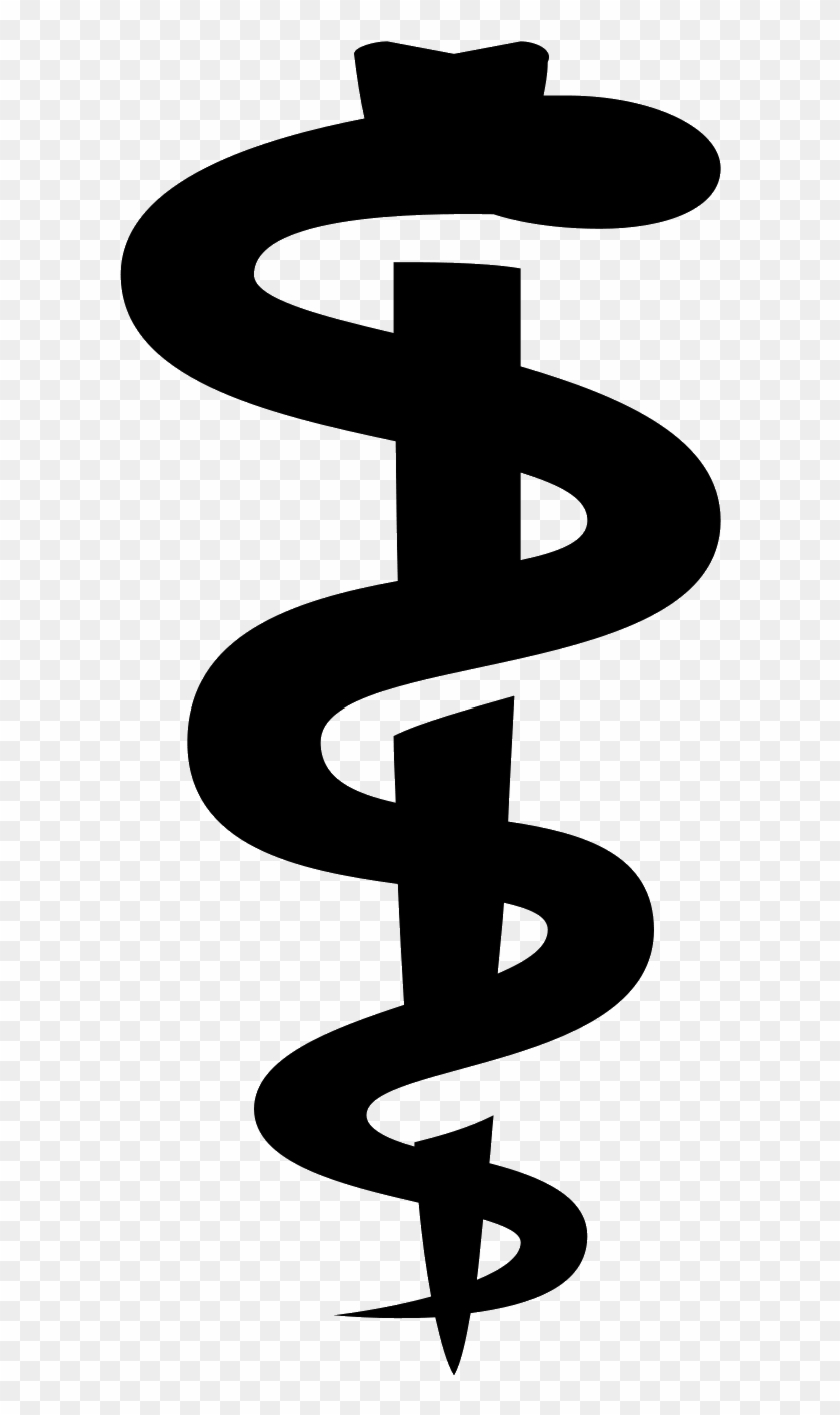 Free Hospital Logo Snake - Rod Of Asclepius #1078345