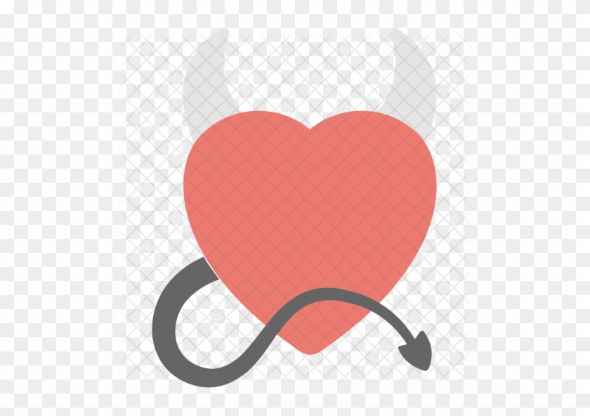 Devil Heart Icon - Devil Heart Love Tattoo Trasparent Png #1078375