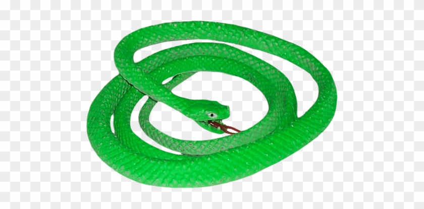 Smooth Green Snake Clipart Two - Rubber Snake Png #1078384