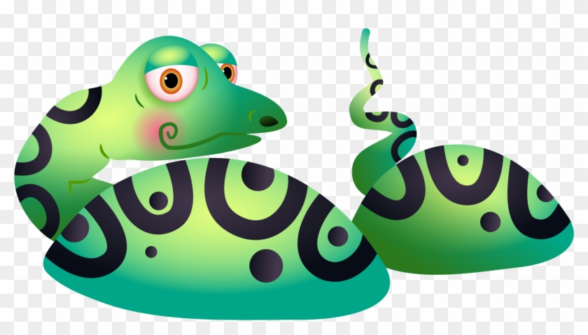 Snake In A Lake Bclipart - Drawing #1078401
