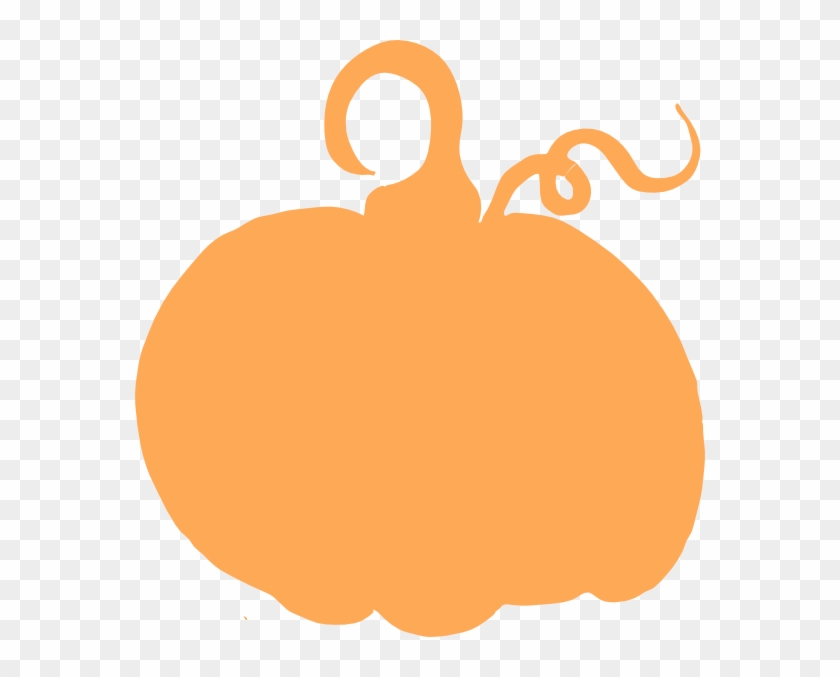 Orange Pumpkin Silhouette Clip Art #1078410