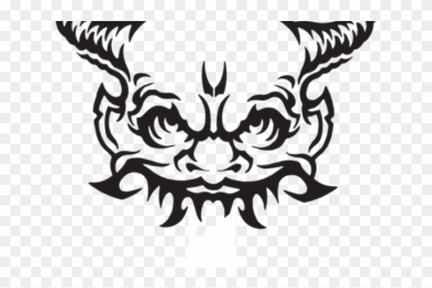 Demon Clipart Line Drawing - Decal #1078445