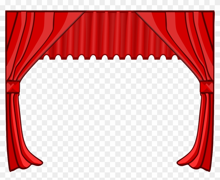 Curtains Png - Theater Curtains Clip Art #1078465