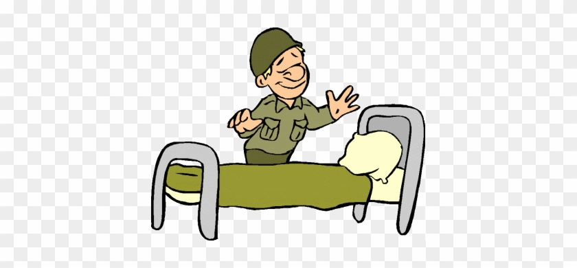 Bed Clipart Cartoon Making - Man Making Bed Clipart #1078468