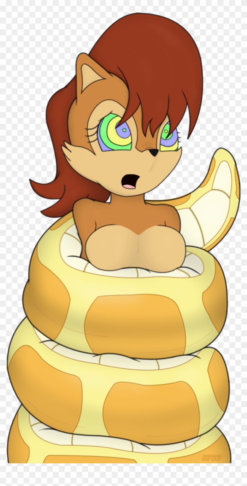 Sally Snake Peril By Kaafan33 Sally Snake Peril By - Sally The Squirrel Fan Art #1078696