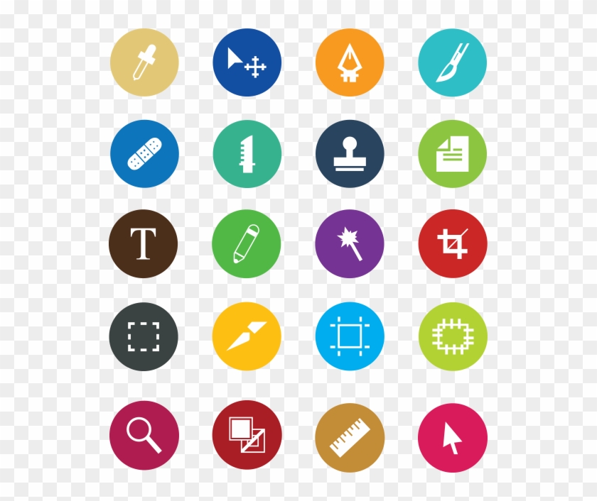 Adobe Tools Icons Vector #1078838
