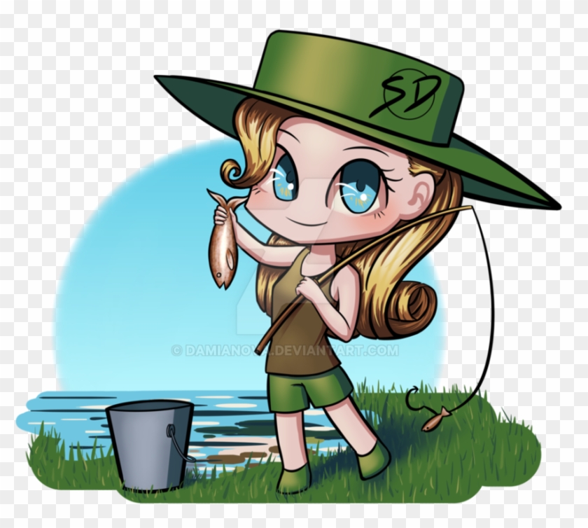 Fishing Chibi By Damianova - Fishing Chibi #1078998