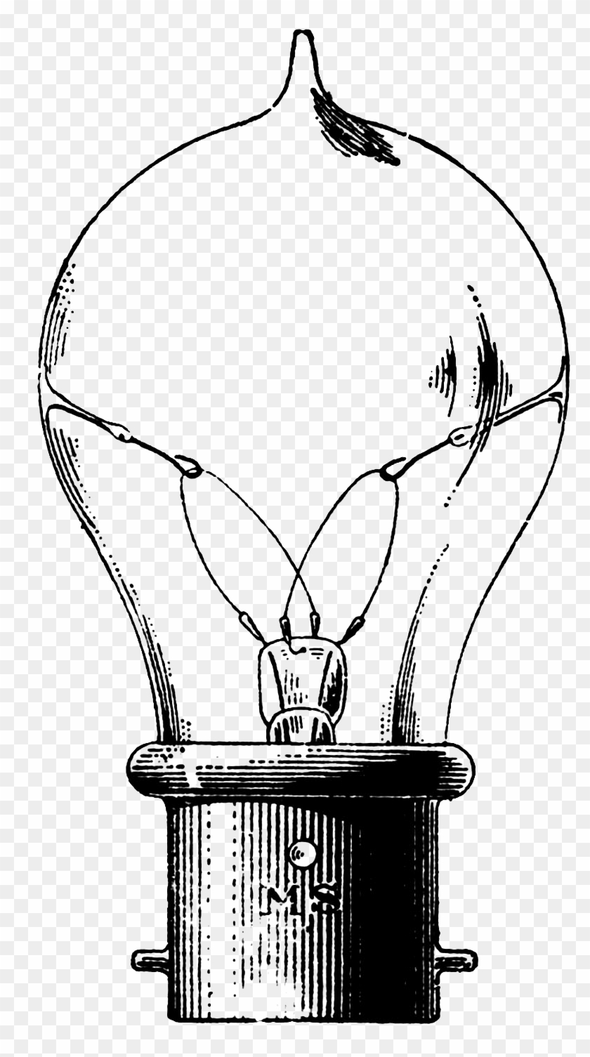 Boardwalk Elixir E Liquid Cafe Con Leche - Vintage Light Bulb Illustration #1079016