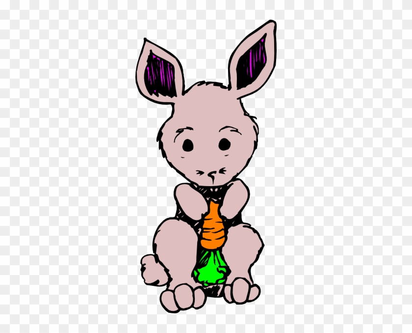 How To Set Use Purple Bunny Eating A Carrot Svg Vector - Animasi Bergerak Png Kelinci #1079057