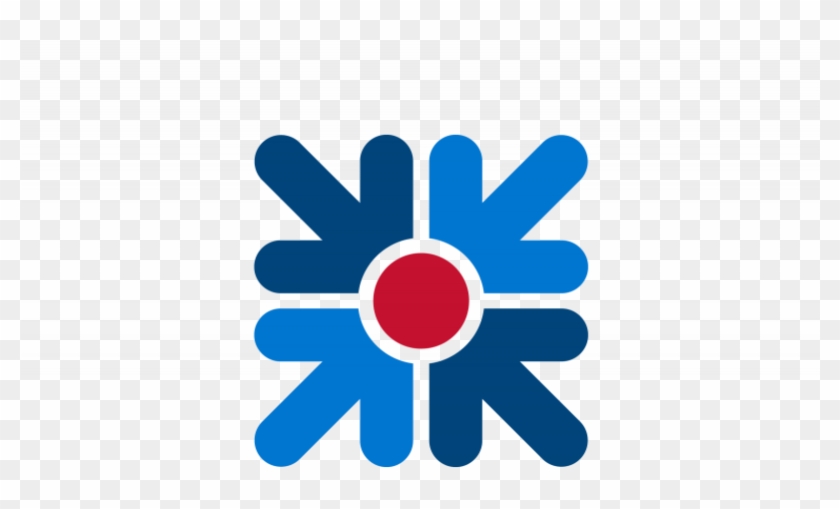 Single Point Of Contact Icon - 4 Blue Arrows Logo #1079082